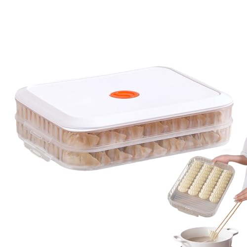 Rproonay Food Quick-Fr-eeze - Caja de almacenamiento de alimentos para el hogar, caja compacta de preparación de comidas con tapa, sellado hermético, bandeja apilable, 12.2 x 9.1 x 2.9 pulgadas, para