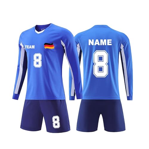 Camisa de Portero de fútbol Personalizada con Logotipo de Equipo Camiseta de Portero, Manga Larga Personalizada para Adultos/niños y Pantalones Largos