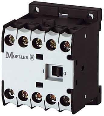 Contacteur Eaton 020402 4 kW 400 V AC3 avec 3 pôles et 1 contact auxiliaire NC