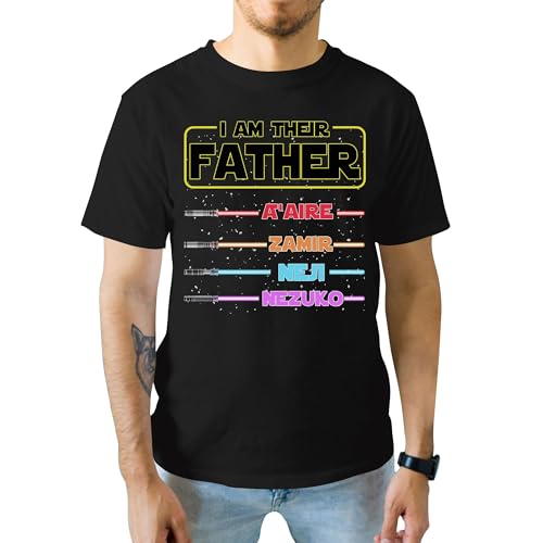 Personalized I Am Their Father Shirt - Custom Dad T-Shirt - Dad Customized Shirts - Father Tshirts - Fathers Day Personalized Tshirt - Gifts for Father's Day