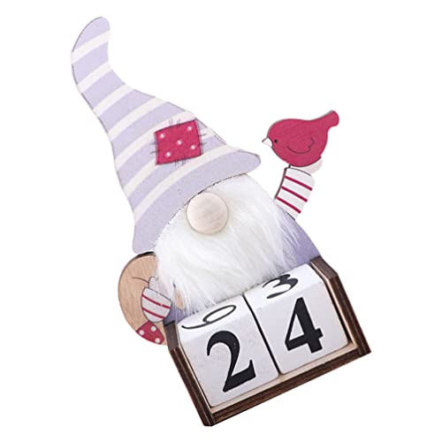 PartyKindom Calendrier de l'Avent 2022 en bois pour enfants - Compte à rebours jusqu'à Noël - Rechargeable - Cadeau de Noël pour enfants - Décoration de vacances Cover