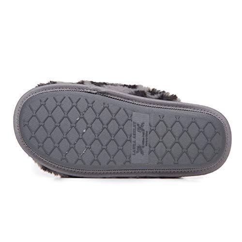 Image of Laura Ashley Ladies All Over Plush W /Memory Foam Slippers