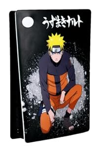 Konix Naruto Shippuden Schutzabdeckung für PS5-Konsole - Silikon - Stoßfest - Kratzfest - Naruto-Motiv - Schwarz