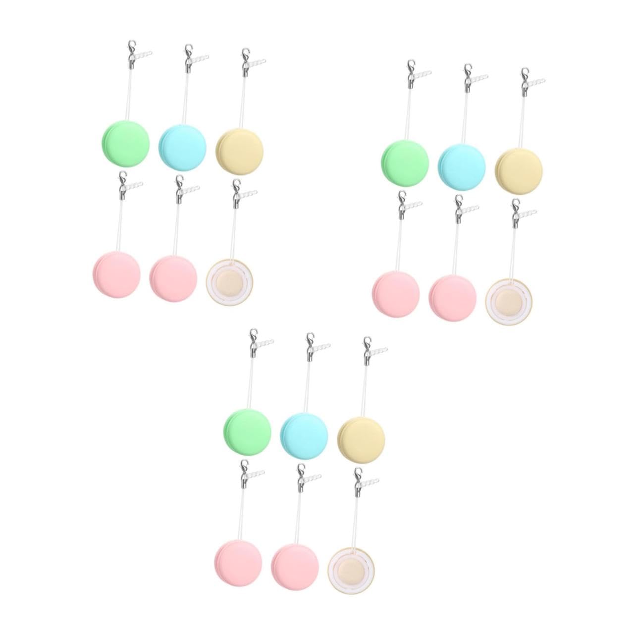 SHERCHPRY 3 Set Tergicristallo Del Telefono Schermi Dei Tamponi Di Pulizia Schermo Occhio Detergente Per Pennelli Per Occhiali Salviette Per Lenti Per Occhiali Colore Casuale 6 Pezzi * 3