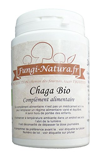 Chaga bio extrait 240 gélules titré à 30% de polysaccharides