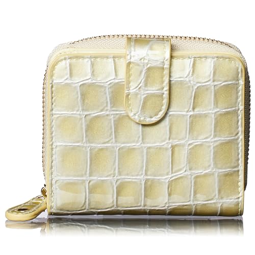 Align mini type Bi-Fold Wallet wallet Leather made by MASINI in Italy Cowhide ART.Stain Glass Women's Elegant, easy-to-use and beautiful In gift box (Gold)2