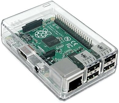 SB Components Clear Closed Case for Raspberry Pi 3 B+, 3, 2B Protective Case Cover For Raspberry Pi - Great for XBMC users!