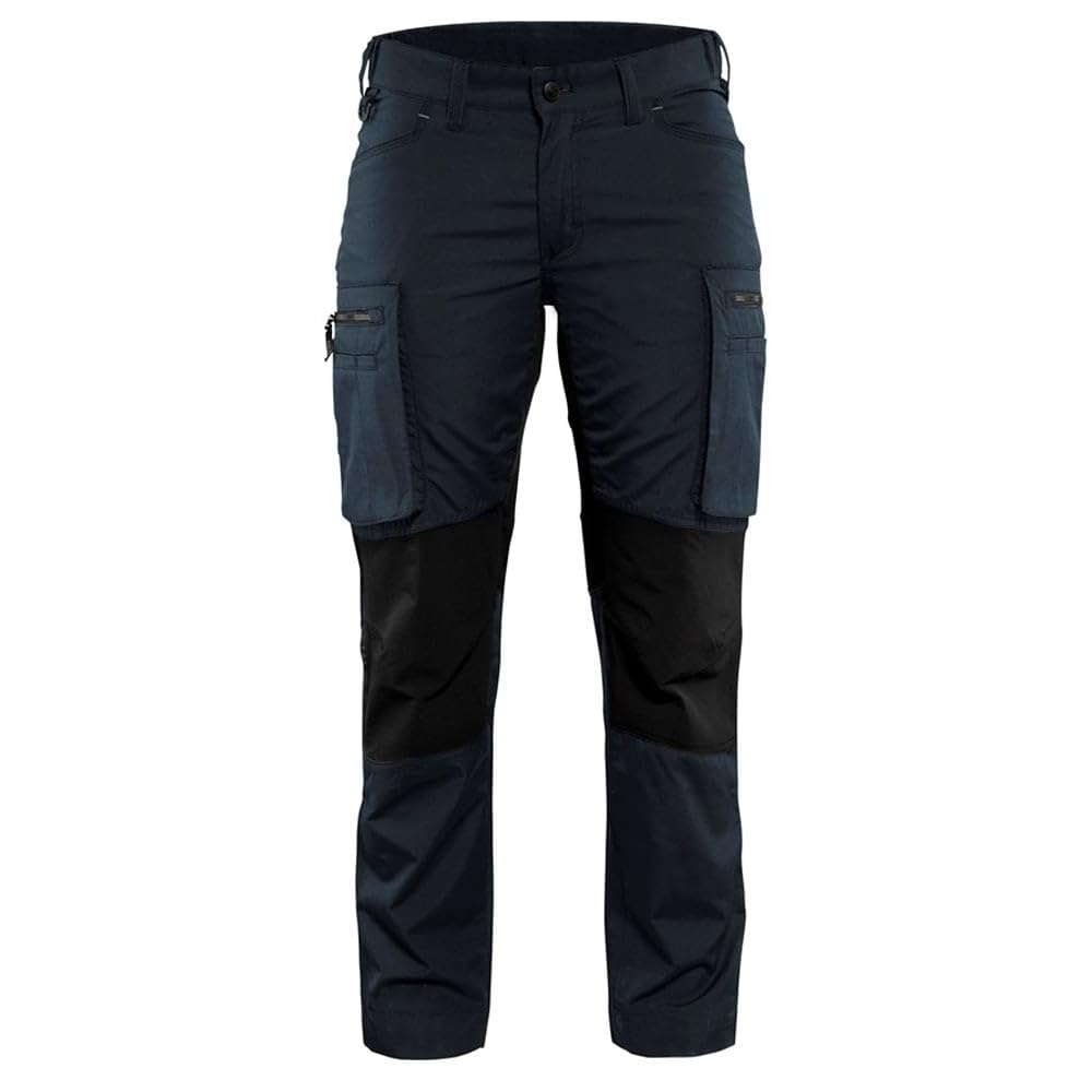 Blakläder 715918458699C36 - Pantaloni elasticizzati da donna, taglia C36, colore: Blu scuro/Nero