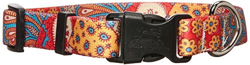 Image of Yellow Dog Design Bohemian Patchwork Dog Collar 3 /4 inch Wide and Fits Neck 10 to 14 inch, Small