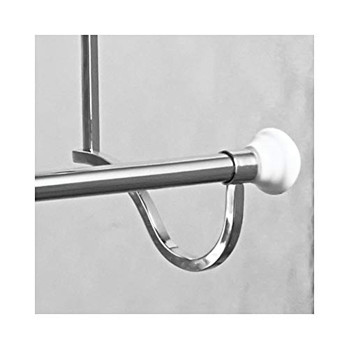 Idesign York Metal Over The Shower Door Towel Rack, Hooks For Master, Guest, Kids' Bathroom, 4.75" X 17.75" X 22.5", Chrome #TOP3