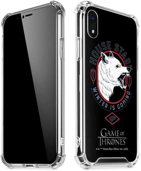 Skinit Clear Phone Case Compatible with iPhone XR - Officially Licensed Game of Thrones: House Stark Sigil Design