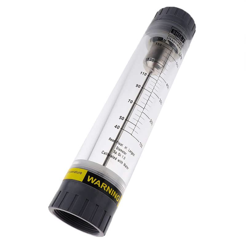 Medidor de flujo líquido, LZM-50G, caudalímetro de 100-300 LPM, hembra interna de 2 pulgadas, caudalímetro de flujo de agua líquida de tubo escala precisa acrílico transparente para medida