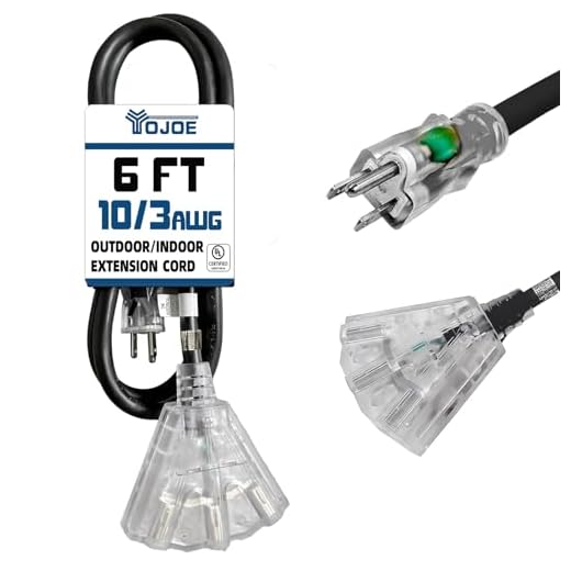 Can you use extension cord with electric pressure washer YOJOE Triple Outlet Heavy Duty Extension Cord