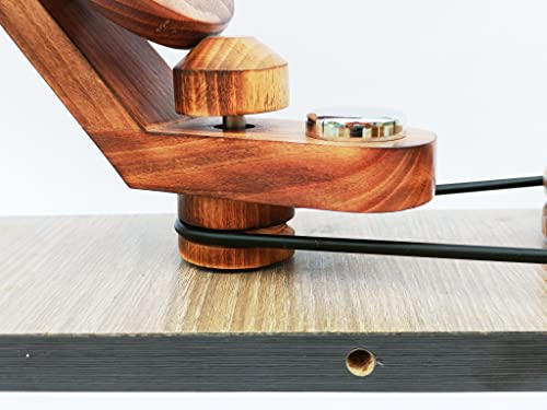 Image of Hind Handicrafts Wooden Yarn Ball Winder for Knitting Crocheting - Handcrafted - Natural Hand Operated - Knitter's Gifts Center Pull Ball Winder (Tree of Life 1A)