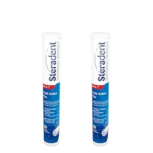 Steradent Kunstgebit Reiniger – Triple Action Plus – 30 stuks x2
