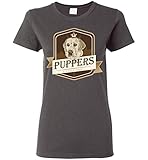 Puppers Premium Lager - Ladies Tee (Small) Dark Heather