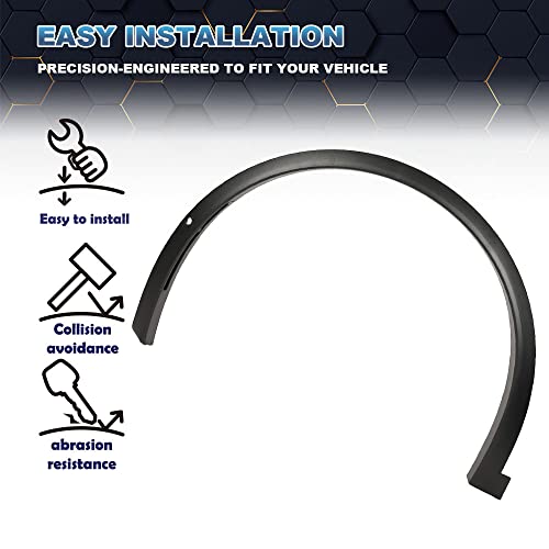 Pit66 Fender Flare,Compatible With 2016-2021 Tesla Model X Front Left Fender Wheel Flare Molding Mold Driver Side #TOP2