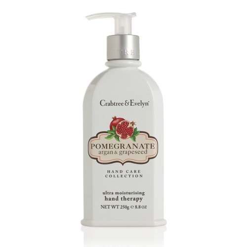 Crabtree & Evelyn Ultra-Moisturising Hand Therapy,Pomegranate, Argan and Grapeseed,8.8 oz