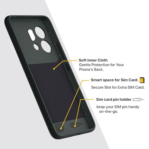 Image of amazon basics Shockproof Case for Oppo Reno14 Pro 5G | Full Camera Protection | TPU Flexible Back Cover for Oppo Reno14 Pro 5G (Military Green)