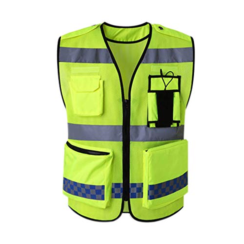Preisvergleich Produktbild ZEQUAN Reflektierende Weste, Warnweste für Motorradkleidung, Fluoreszierende Verkehrsweste Sicher und komfortabel