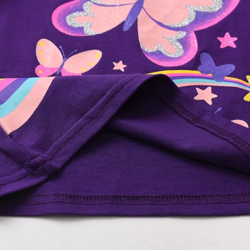 Image of VIKITA Girls Shirts Winter Long Sleeve Tops Print Tees for Girls,3-12 Years