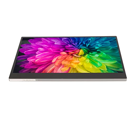 RTLR Monitor Portátil 4K Pantalla Táctil Capacitiva Ultra HD de 10 Puntos Amplia Compatibilidad Monitor Portátil de 15,6 Pulgadas con Bolígrafo para Negocios (Enchufe de la UE)