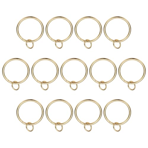 Anillos para cortinas deslizamiento suave y metal ajustable PATIKIL color oro 2