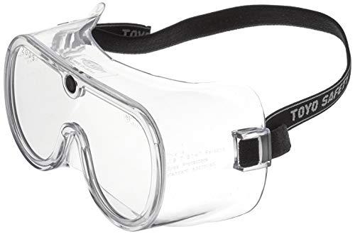 TOYO 防塵メガネ アスベスト作業用 レンズ:セルロース0.8mm No.1220 穴なしタイプ