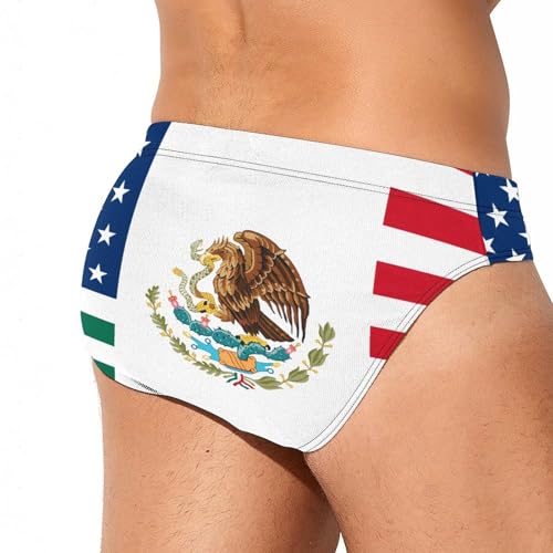 United States Mexico Friendship Flag Novelty Men's Brief Swimwear Pants Swimming Trunks Beach Shorts Underwear3