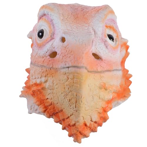 Masque lézard Uonlytech avec tête intégrale réaliste pour costume d'adulte