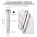 MECCANIXITY 2 Pcs 304 Stainless Steel Shoulder Bolt 12mm Shoulder Dia 70mm Shoulder Length M10x1.5 Thread Hex Socket Shoulder Bolts for Hydraulic Injection Molding Machinery Industries
