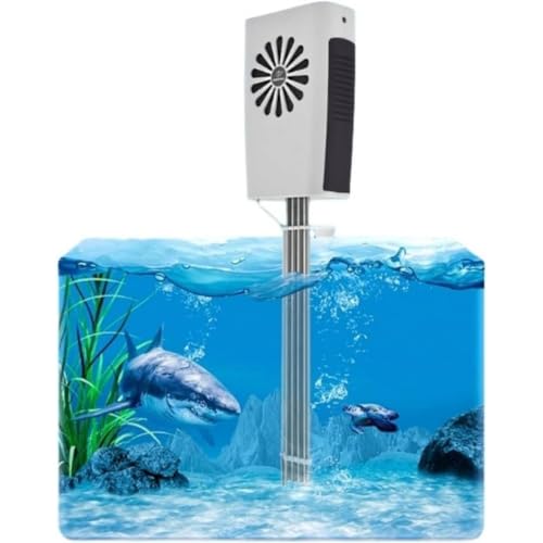 lisBaby 水槽クーラー 小型冷却棒 72W - 30cm 水槽向け 恒温調整可能 スマート水冷設備 | 金魚/エビ/サンゴ等 海水・淡水両対応 | 省エネ・無毒・低ノイズ・持ち運び便利 (ホワイト)