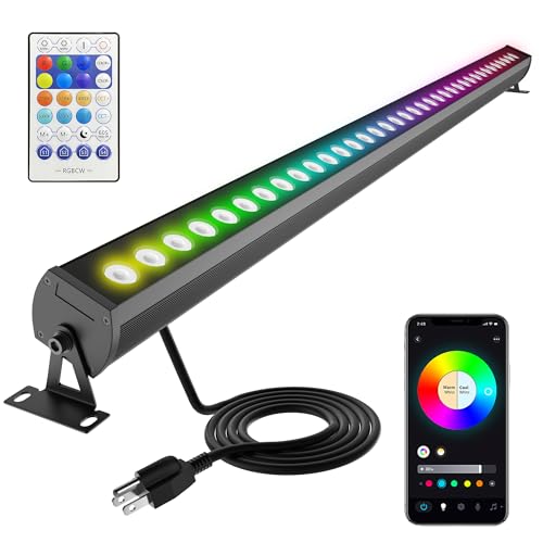 Jabbatek RGBCW Wall Washer Lights, 180W Stage Wash Light Bar