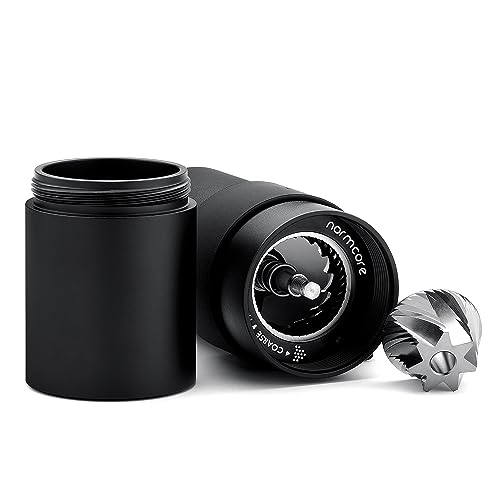 Foto von Normcore Manuelle Kaffeemühlen V3 - Kaffeemühle manuell aus Edelstahl kegelmahlwerk Mahlwerk - Stufenlose Mahlgradeinstellung - Espressomühle