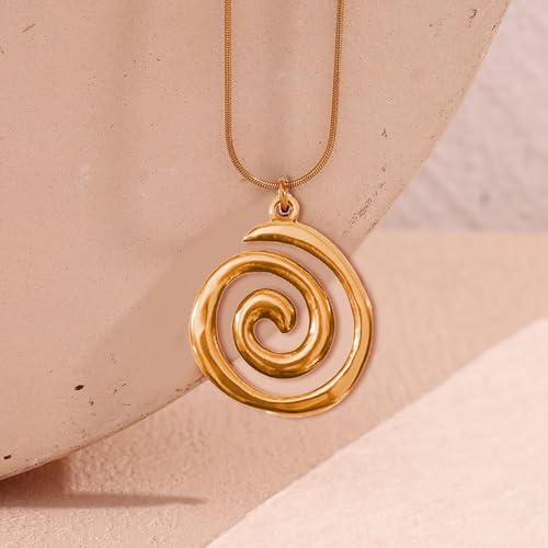 2 PCS Spiral Gold and Silver Swirl Necklace - Boho Choker Necklace Style Accessory Summer Jewelry for Women4