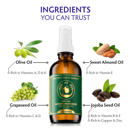 Ancient Greek Remedy S4ETMD4 Unscented Organic Face And Body Oil Made Of Olive thumb #2