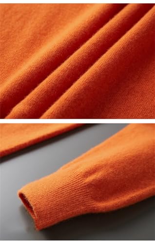 Men's Wool Sweater Pullover Knitwear Seamless Casual Style Spring Autumn Basic Loose Fit Top4