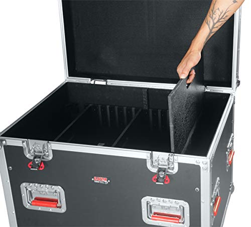Gator Cases G-Tour Series Equipment Storage Case / Cable Trunk With Heavy Duty Casters, Adjustable Dividers And Storage Trays, Truck Pack Size; 30" X 22" X 22" (G-Tourtrk302212) #TOP4