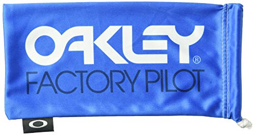 Oakley unisex adult Logo Microbag Sunglass Case, Factory Pilot Blue W/White, One Size US