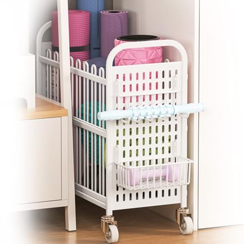Support tapis de yoga panier rangement équipement entraînement au sol