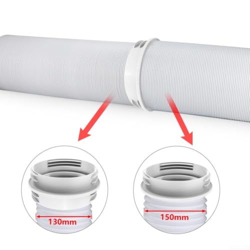 Adaptador reductor de conducto 130-150mm ABS para manguera de CA soluciona desajustes de tubo 5