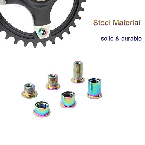 Acessório de bicicleta, Andoer 5 peças de placa de prego de bicicleta Parafusos de placa dentária Pa