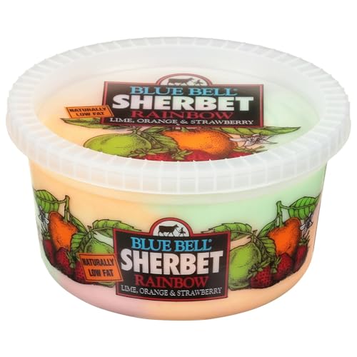 Blue Bell Rainbow Sherbet, 32 fl oz