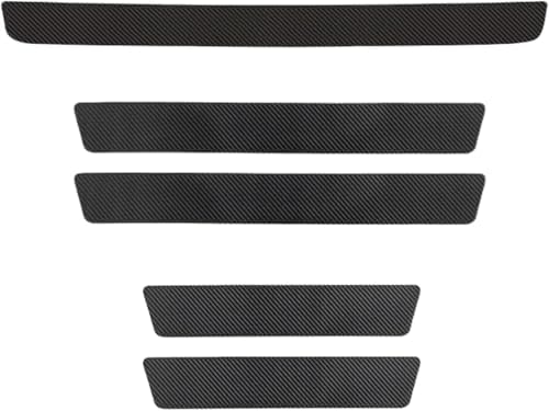 WuYyyyy Fibra de Carbono Decoración de Umbral de Puerta de Automóvil,para Opel Insignia Country Tourer (A) molduras de embellecedor del Coche.