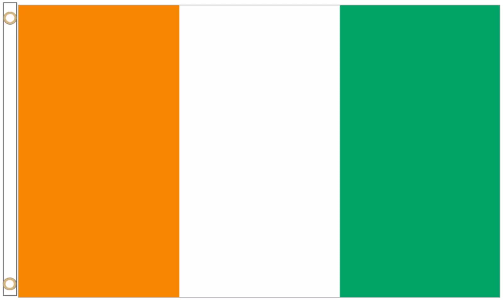 World Cup 2026 Flag - Official National Flag 5ft X 3ft Large Double Sided With Brass Eyelets USA Canada Mexico (Côte d'Ivoire) — image 1