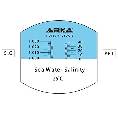 ARKA Refraktometer - Präzises Messgerät für Salinität & Dichte in Meerwasseraquarien, inkl. LED-Licht & Temperaturausgleich, essentiell für gesunde Aquarienbedingungen – Bild 5