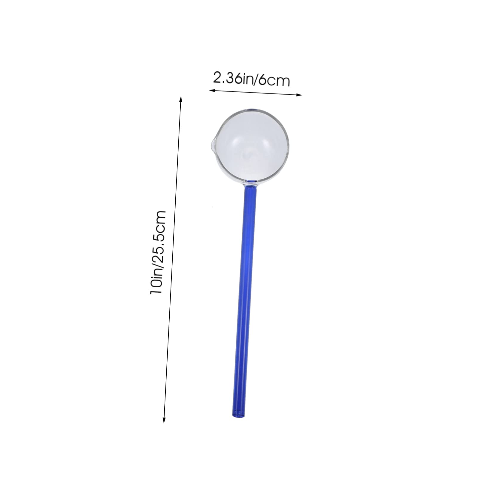 Alipis Elegant Glass Soup Spoon Coffee Scoop Delicate Dessert Spoon for Fine Dining