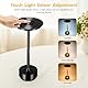 Nachttischlampe mit Touch Steuerung, Kabellose LED Schreibtischlampe, Tragbare USB Aufladung 3 Beleuchtungsfarben Dimmbare Tischlampe für Schlafzimmer Büro Wohnzimmer Bar Restaurant Dekoratio Geschenk