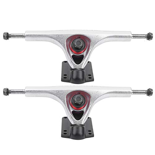 Aluminiumlegierung Longboard Trucks Achsen, 2pcs Professionelle Skateboard Brücke Bracke Räder Set Achse Bridge Skate Halterung Hardware Dichtung Nagel Bracket Skateboarddecks Skateboard Achse