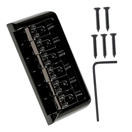 COSMEVIVI 1 セット ギター ギター サドル メタル テールピース と ネジ ギター用 弦楽器製作者 ツール ストレイン プレート エレキギター パーツ アセンブリ サドル